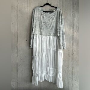 *NEW* Free People long sleeve tee tunic combo, size Large.